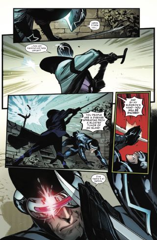 Cyclops battles Dr. Stasis in X-Men #11