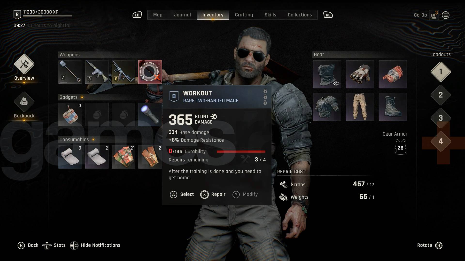 repair weapons when they break in Dying Light The Beast