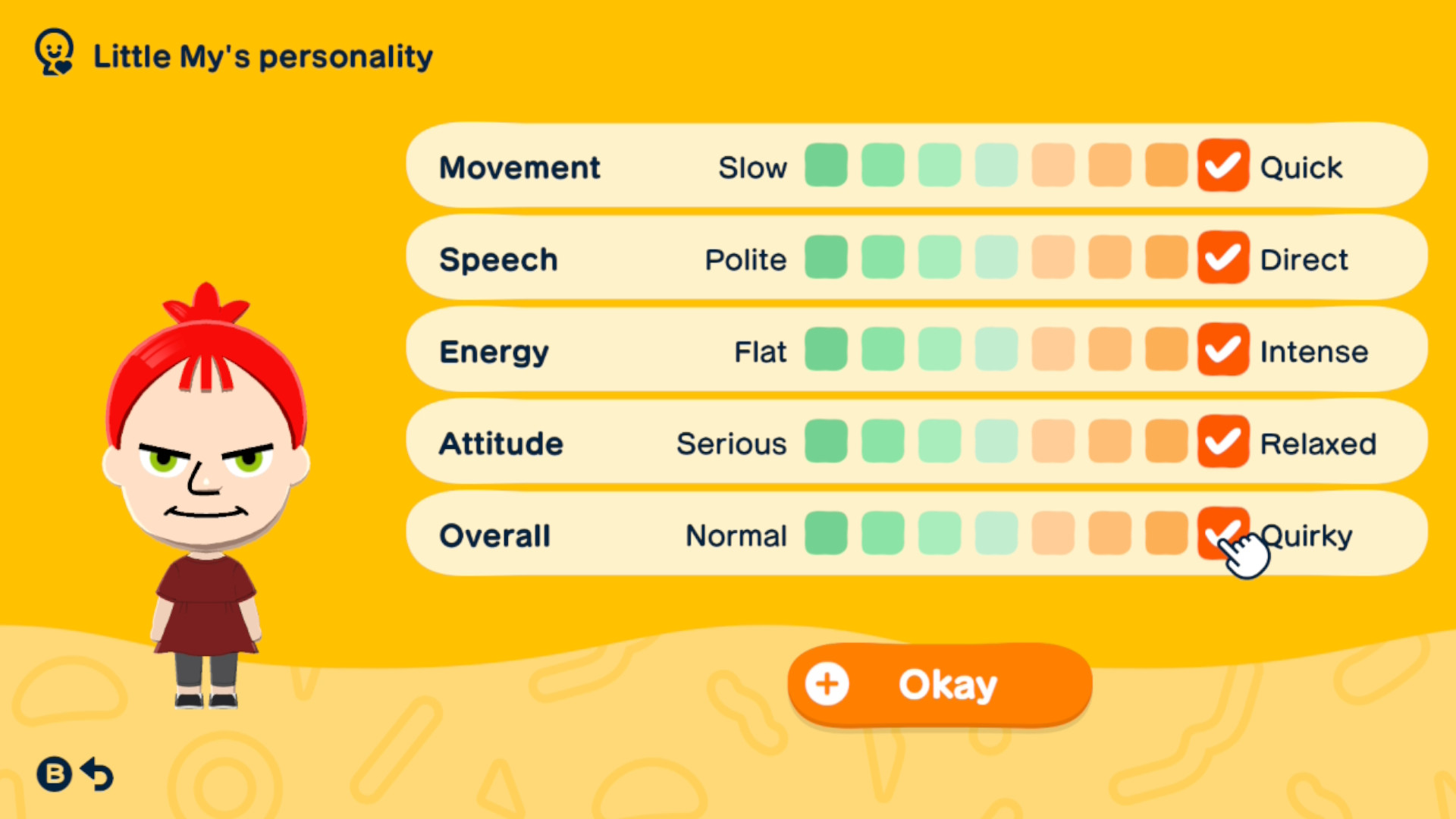 values that make a Adventurer personality type Mii in Tomodachi Life Living the Dream