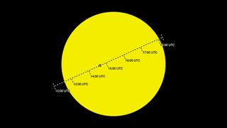 Mercury will transit the sun on Nov. 11, 2019. Here is a timeline in UTC/GMT of the rare celestial event and Mercury's path across the sun.