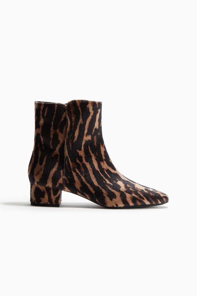 Block-Heeled Ankle Boots