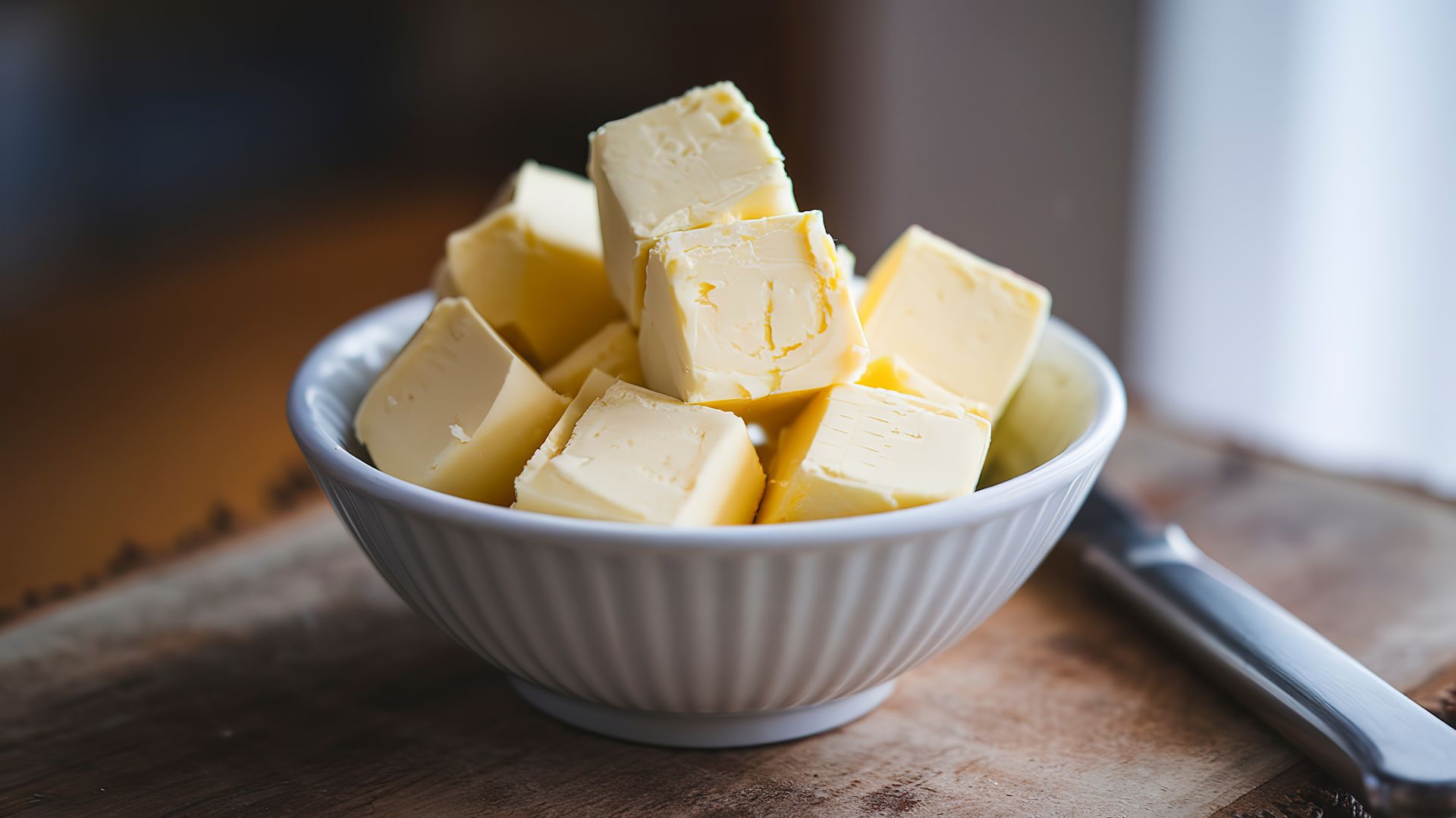 Cubes of butter