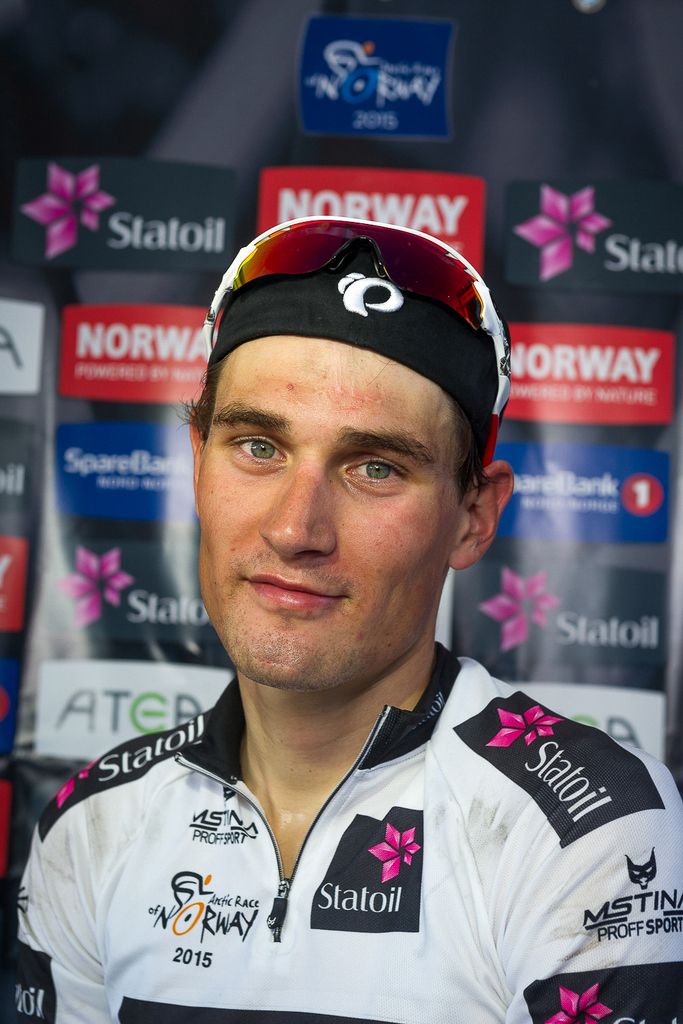 Silvan Dillier (BMC) after winning the stage and sealing the best house rider jersey