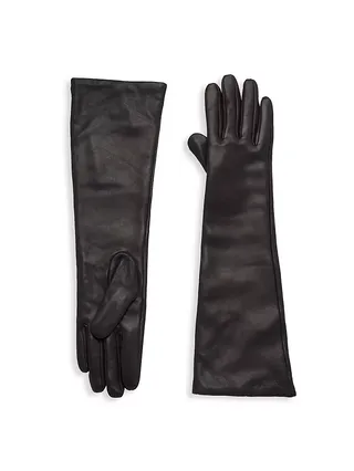 Long Stacked Leather Gloves