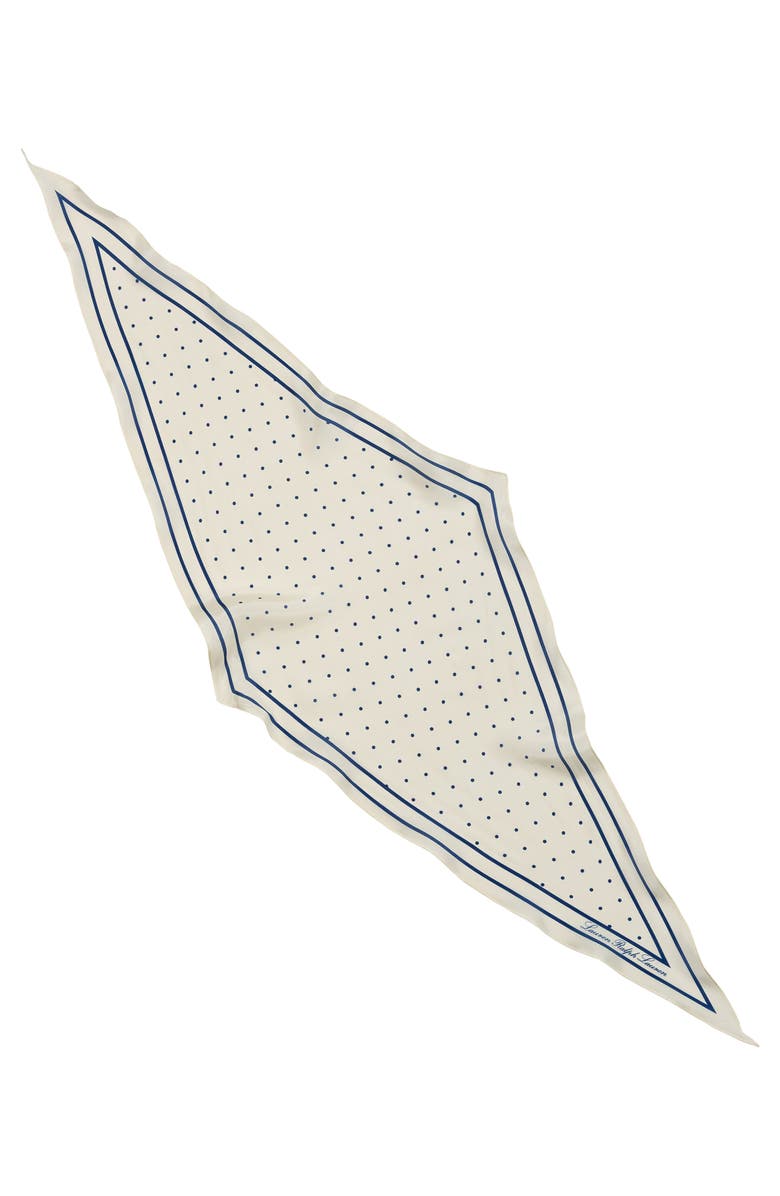 Dot Silk Diamond Scarf