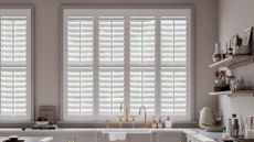 swift direct blinds shutters in a bright kitchen