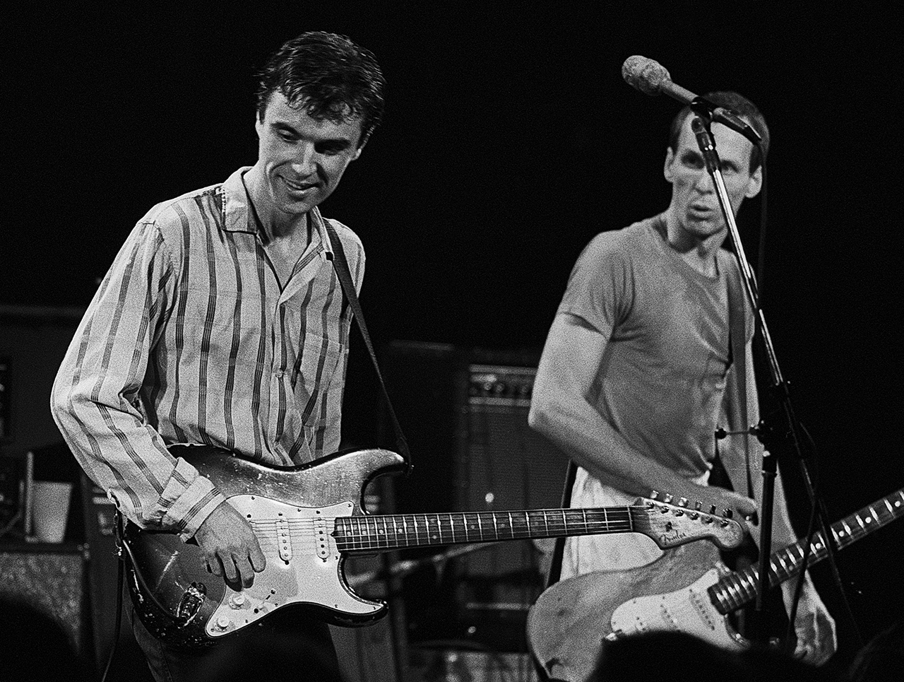 Talking Heads with Adrian Belew in 1980