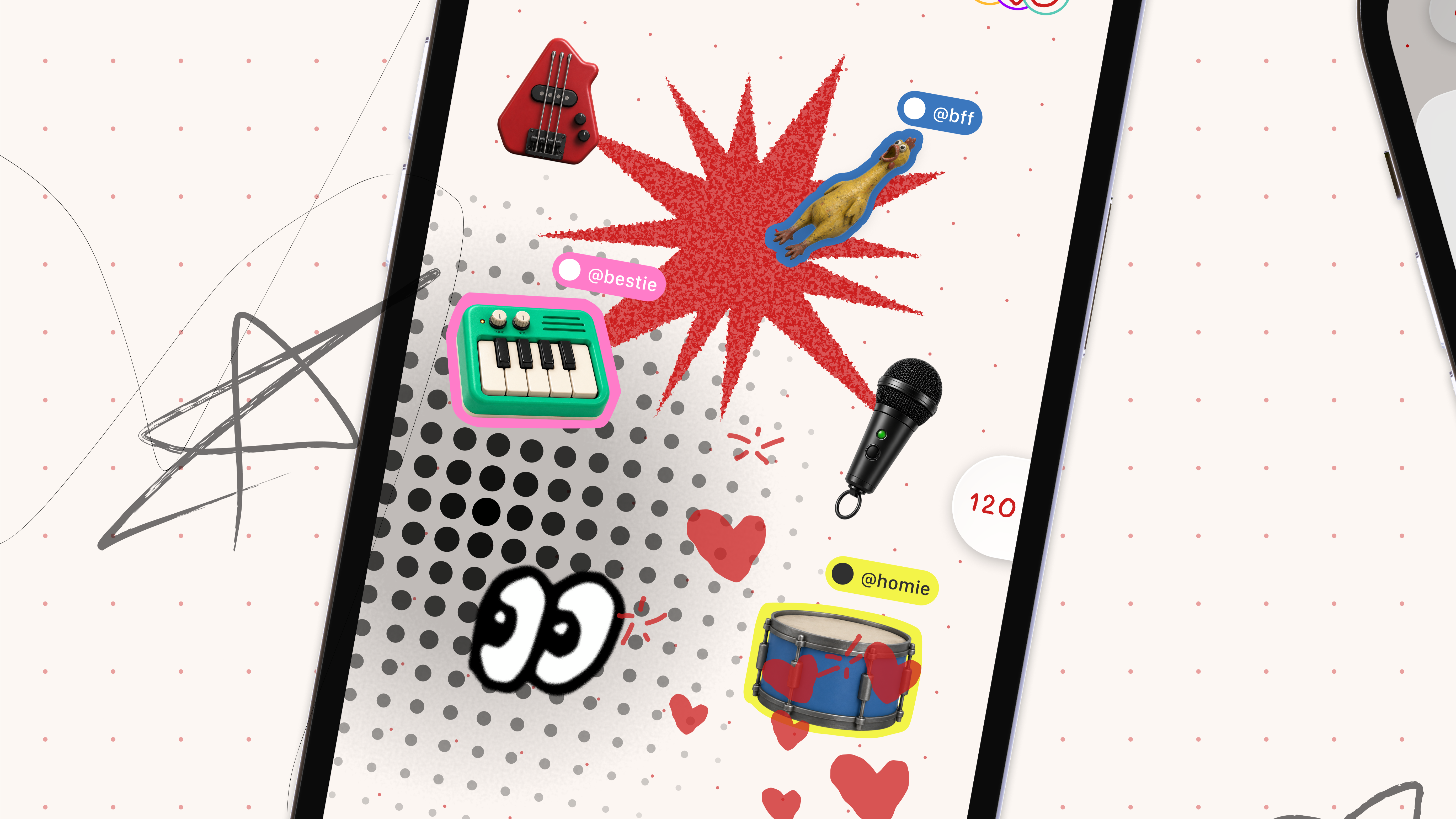 A smartphone showing the interface for Bop, a pocket DJ app from A Vinyl Bar in Shibuya