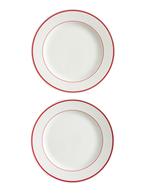 Porcelain Dinner Plates. Set of 2
