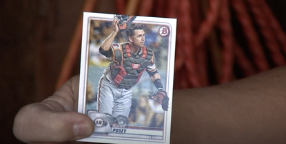The Buster Posey baseball card.