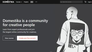 Domestia review: image shows web page