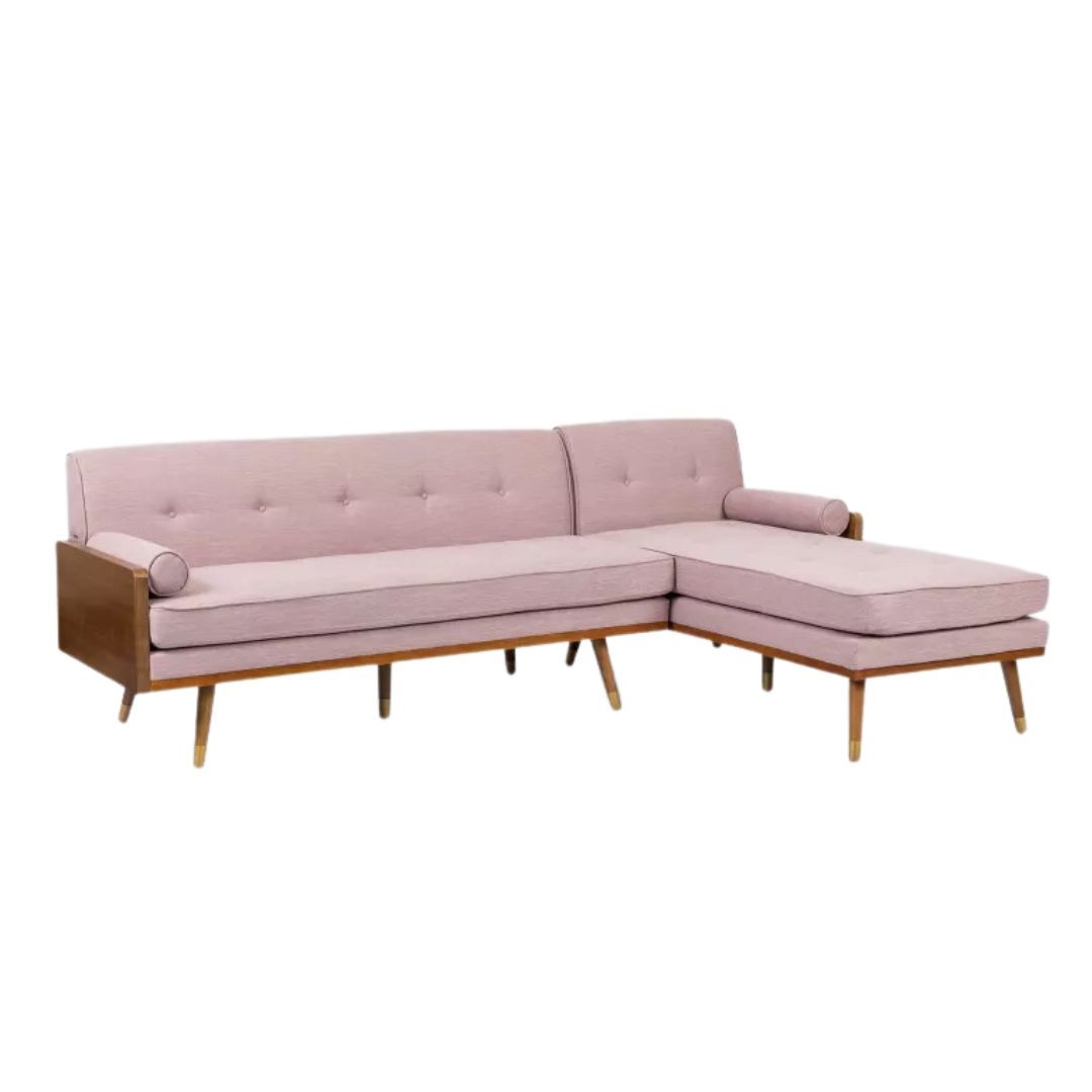 A chaise lounge