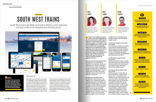 Behind the scenes on Zone&rsquo;s new site for South West Trains