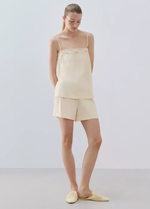 Cotton Top With Lace Straps