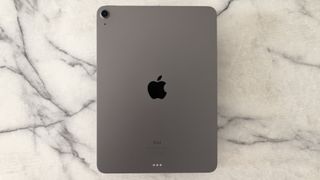A photograph of the rear of the Apple iPad Air