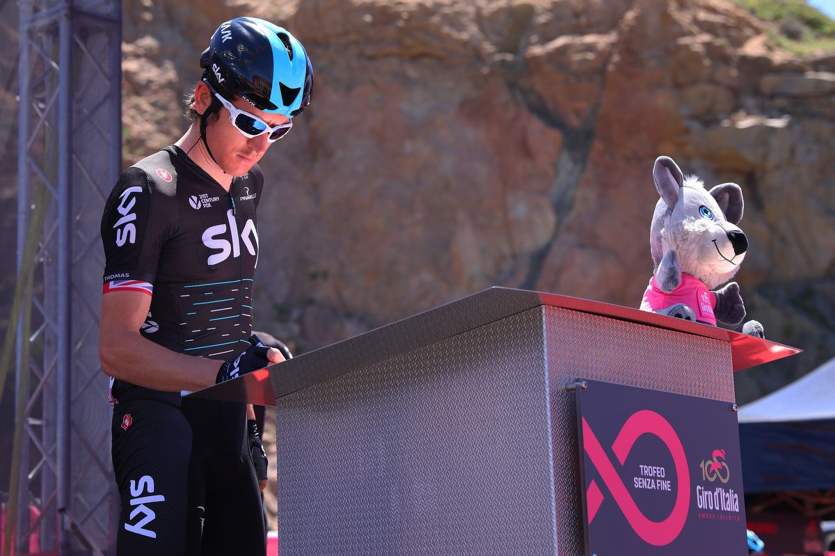 Geraint Thomas (Team Sky) signs on