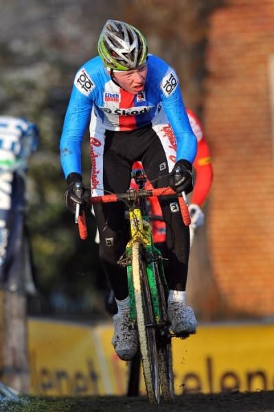 Michael Boro&scaron; (Cyklo Team Budvar T&aacute;bor) on the course.