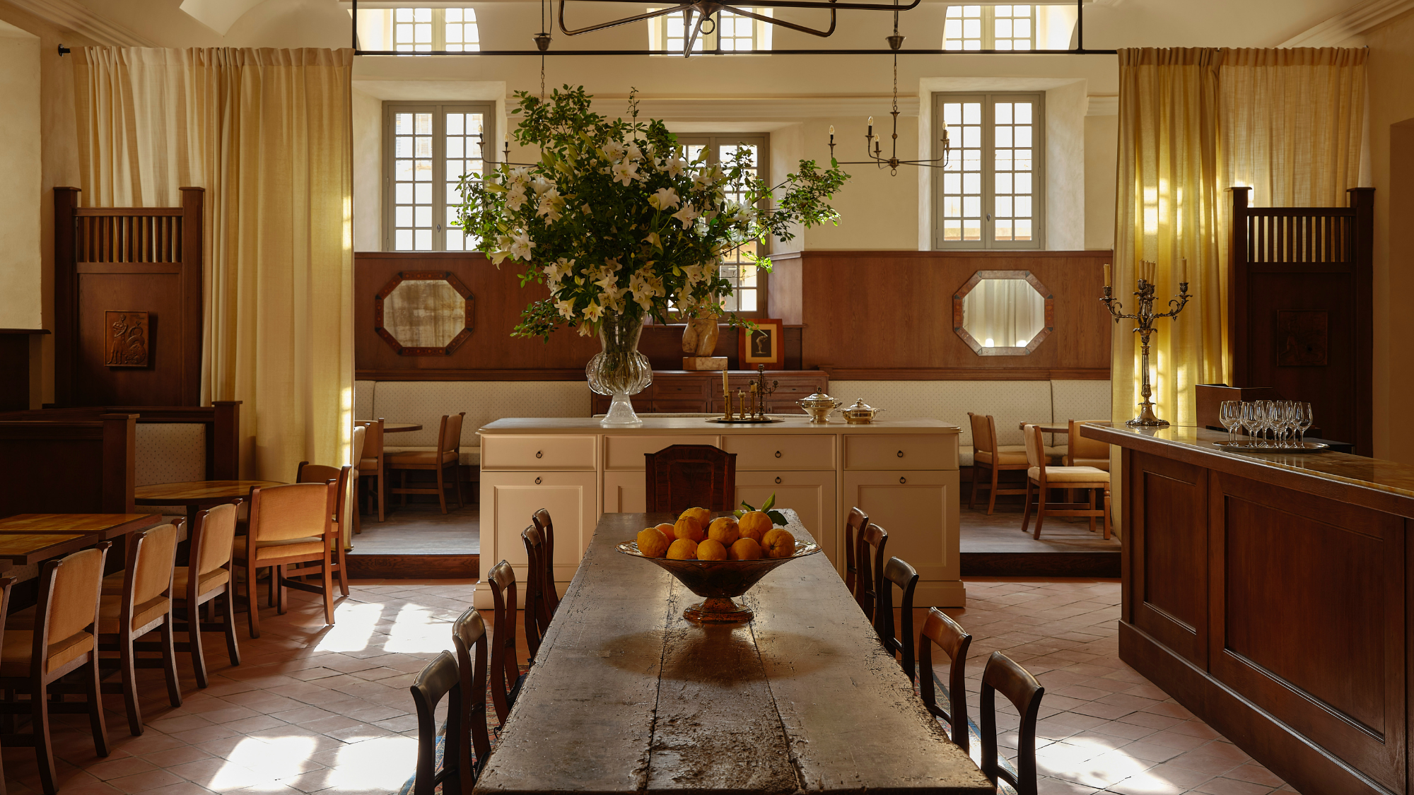 The restaurant at Hôtel du Couvent, Nice, Paris
