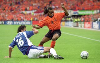 Edgar Davids in action for the Netherlands at Euro 2000.