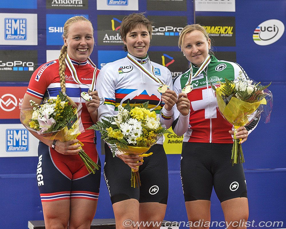 Podium: Ingrid Boe Jacobsen, Linda Indergand, Kathrin Stirnemann