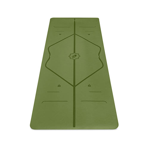 Liforme yoga mat on a white background