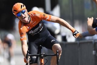 Pieter Weening (Roompot-Charles) celebrates winning stage 2 of the 2019 Tour of Luxembourg