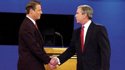 Al Gore and George W Bush 