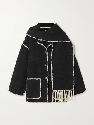 Toteme Draped Wool Blend Jacket