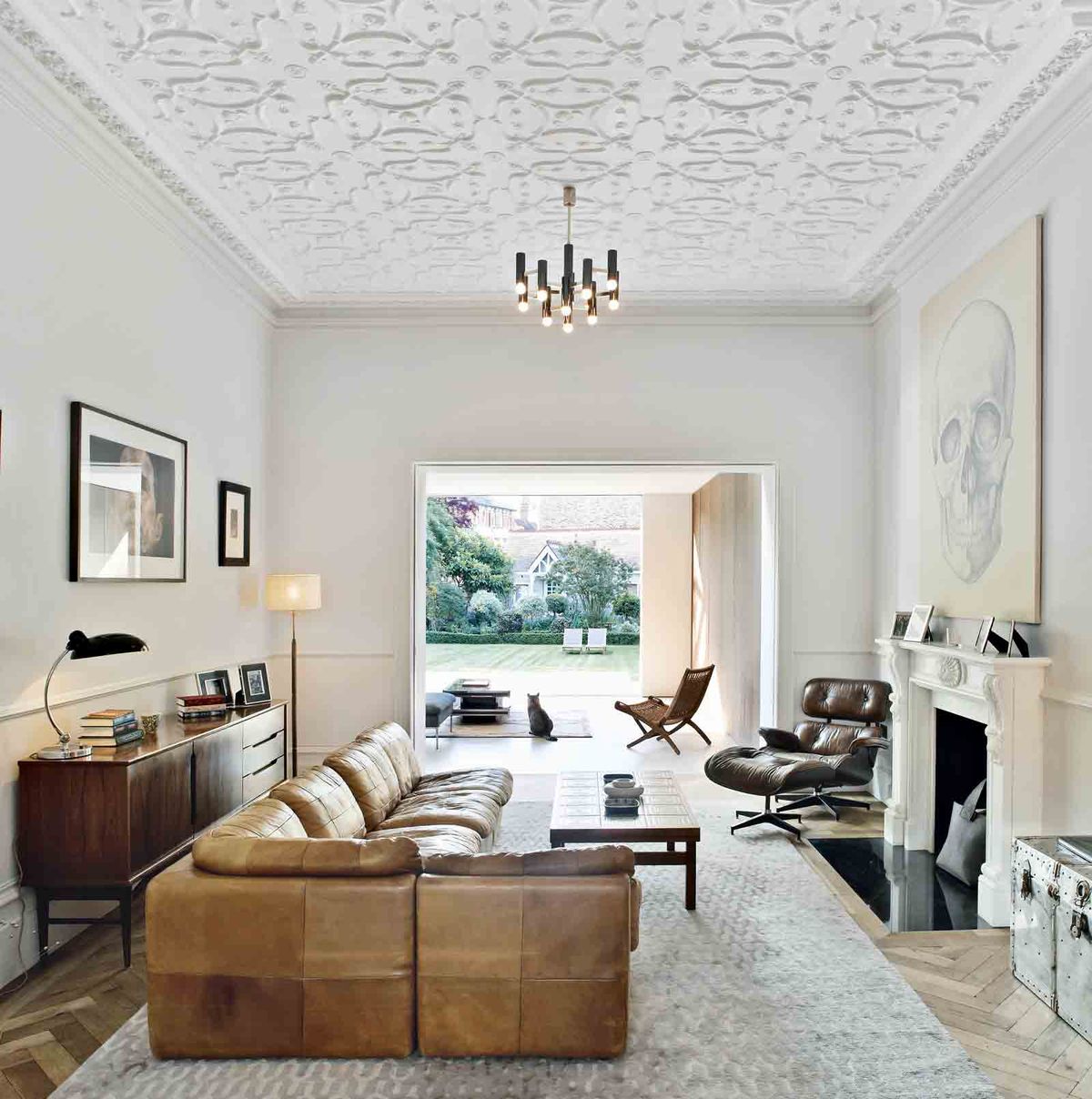 Style classique : plafond à sangles