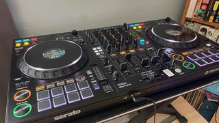 Pioneer DDJ-FLX10 DJ controller in our writer's home testing studio