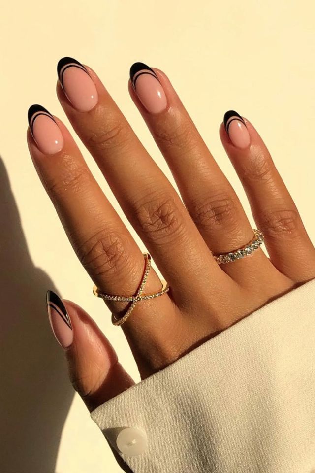 @iramshelton Double French Tip Nails