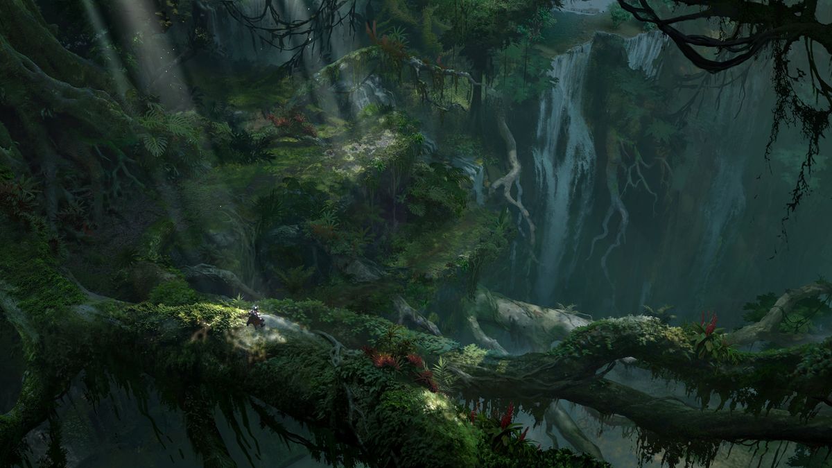 Diablo 4: Vessel of Hatred expansion concept art showing Nahantu