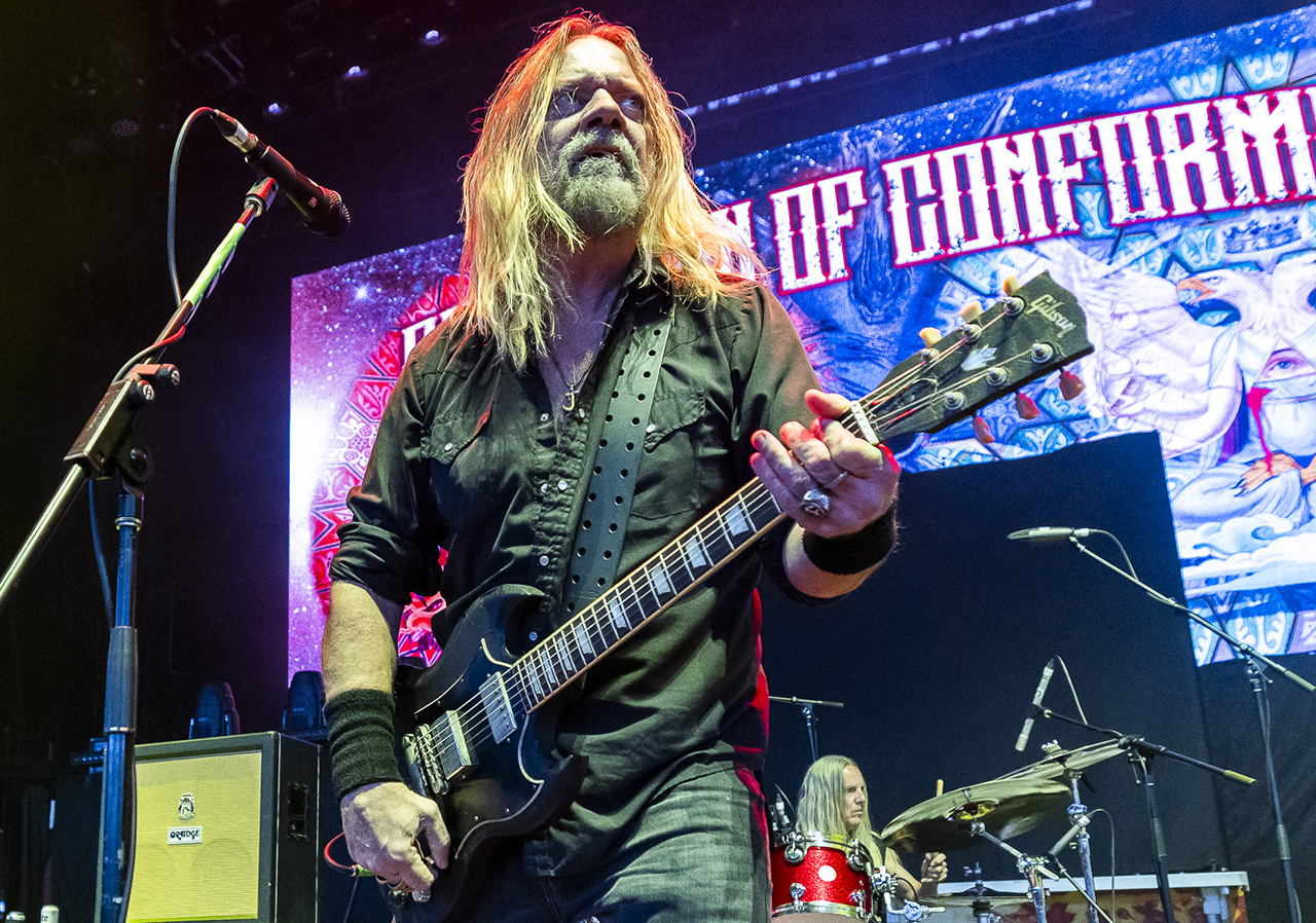 Corrosion of Conformity perform at the Pine Knob Music Theatre in Clarkston, Michigan on October 2, 2025