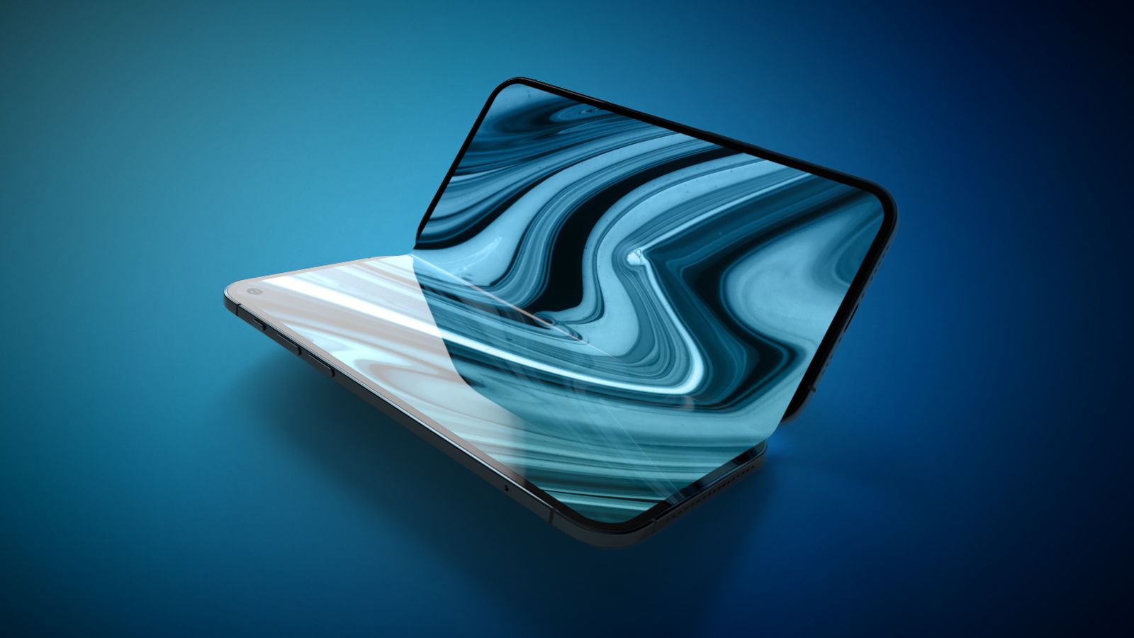 A render of a folding iPad
