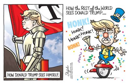 Political Cartoon U.S. Trump World