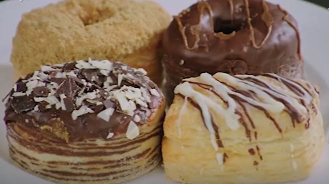 Cronuts on a plate