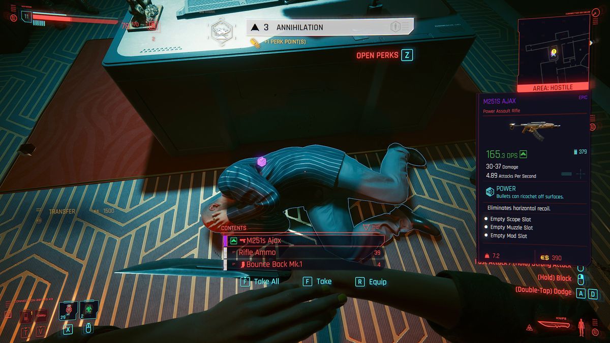 Cyberpunk 2077 Woodman choice