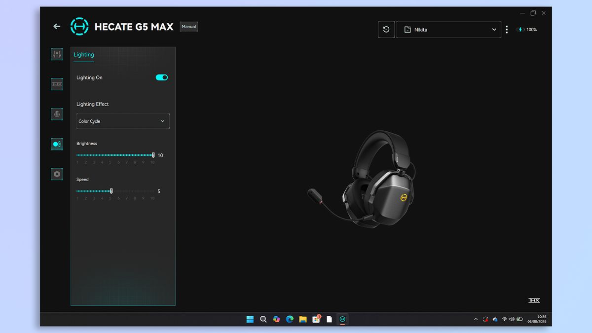 Edifier G5 Max customization app screenshot