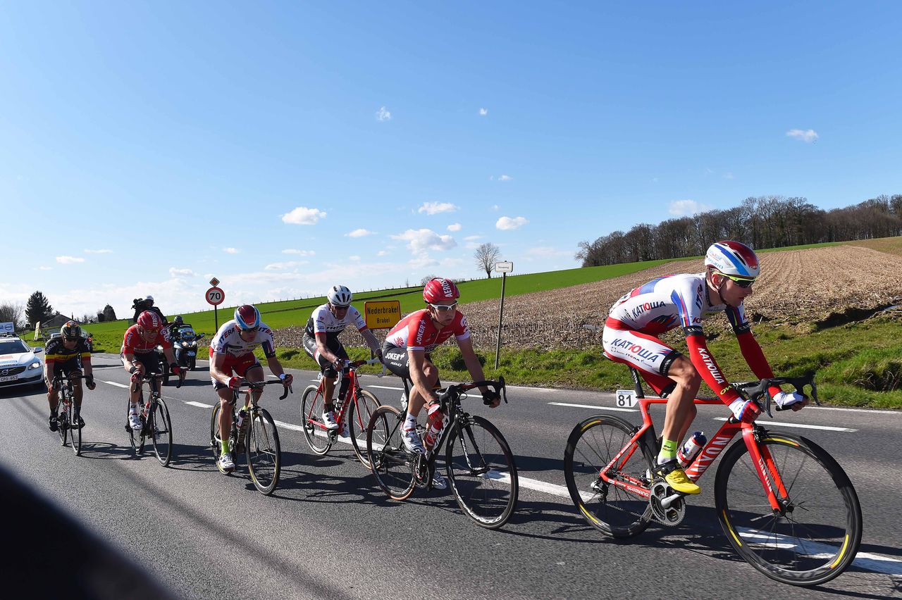 Sven Erik Bystr&oslash;m (Katusha) on the front
