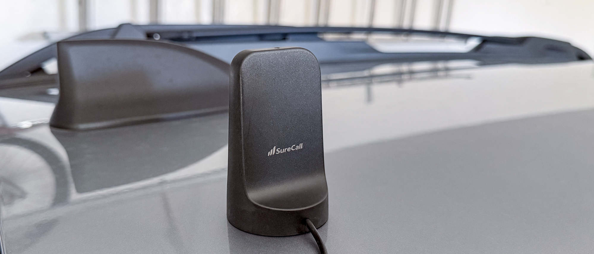 SureCall Fusion2Go XR on car.