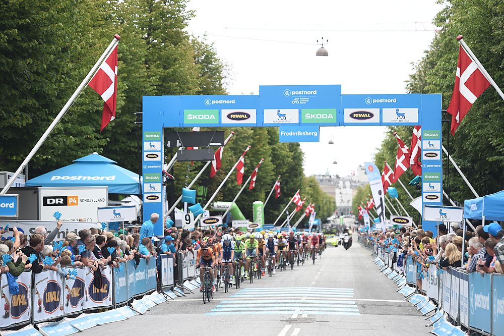 Action from stage five at the Postnord Danmark Rundt