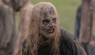 alpha with her skin on the walking dead season 10