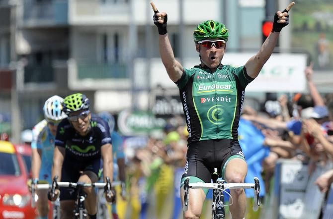 Thomas Voeckler (Europcar) wins the stage