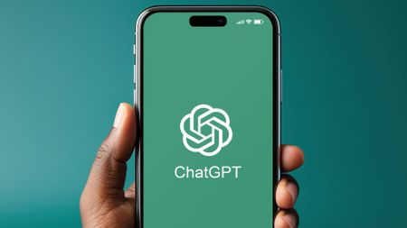 ChatGPT logo on a phone