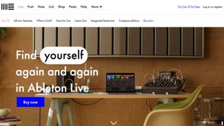 Website screenshot for Ableton Live