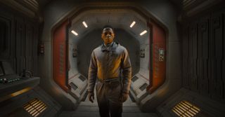 Alien Romulus trailer; a man stands in a spaceship doorway