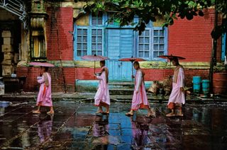 Procession of nuns. Yangon, Myanmar. 1994