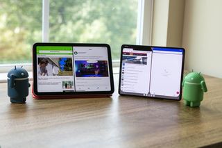 Split Screen View Ipad Mini Android 12 1 Z Fold 3 Android Figures