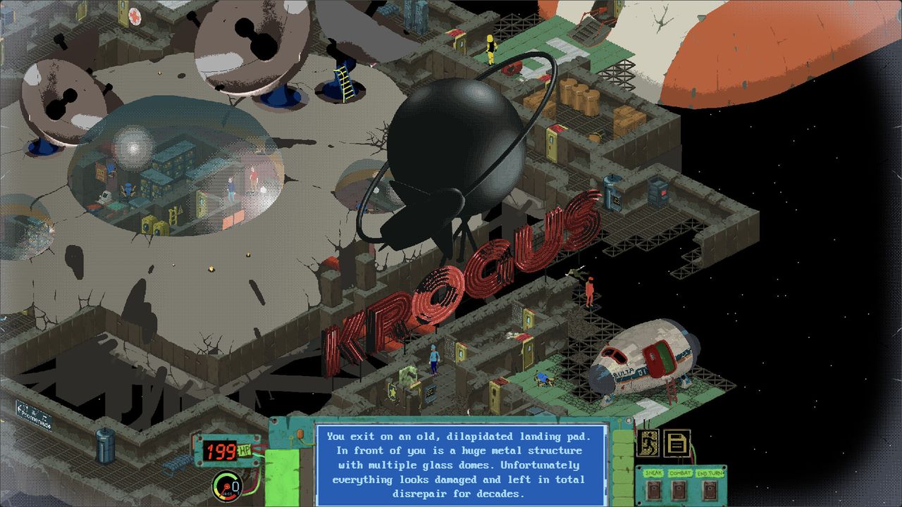 Isometric RPG space wreck