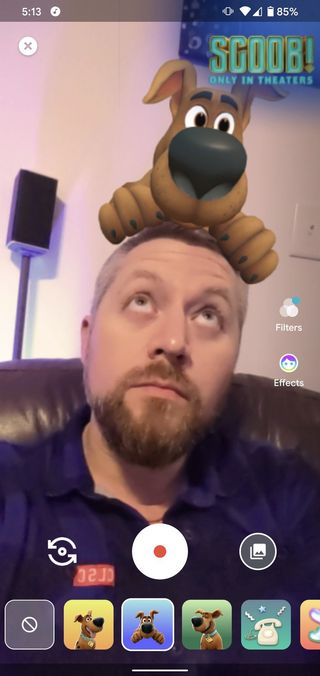 Google Duo Scooby on top